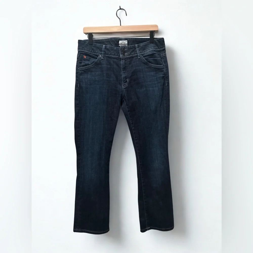 Hudson Beth Baby Boot Jeans Size 30 Dark‎ Wash Jets Mid Rise Bootcut